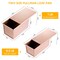 2 Pieces Pullman Loaf Pan with Lid, 1 lb & 0.5 lb Dough Capacity Non-Stick Bakeware for Baking Bread, Carbon Steel Corrugated Bread Toast Box with Cover for Homemade Sandwich Bread, Rose Gold